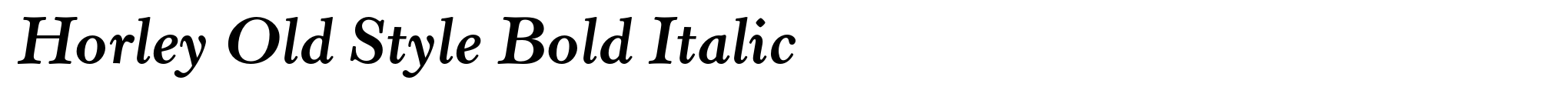 Horley Old Style Bold Italic image